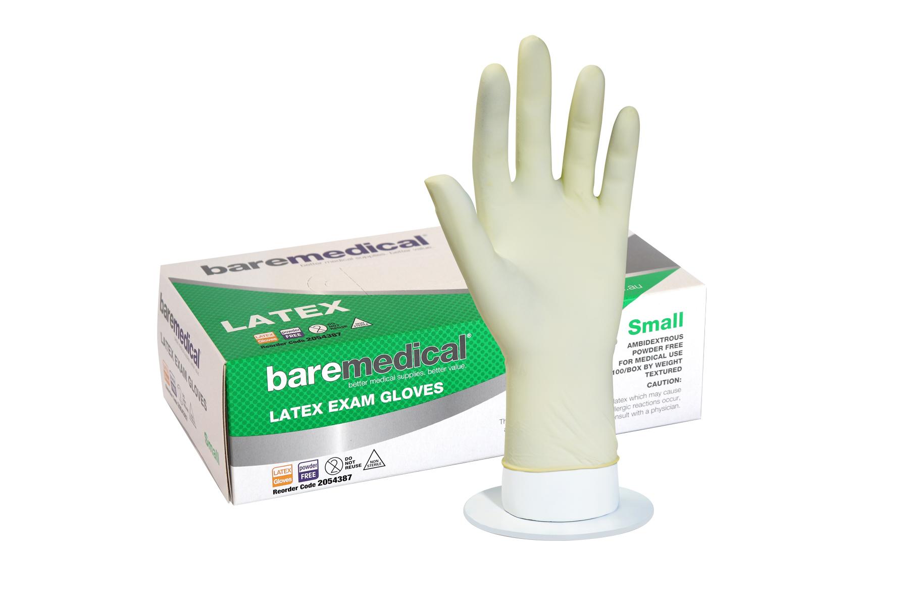 latex gloves exam